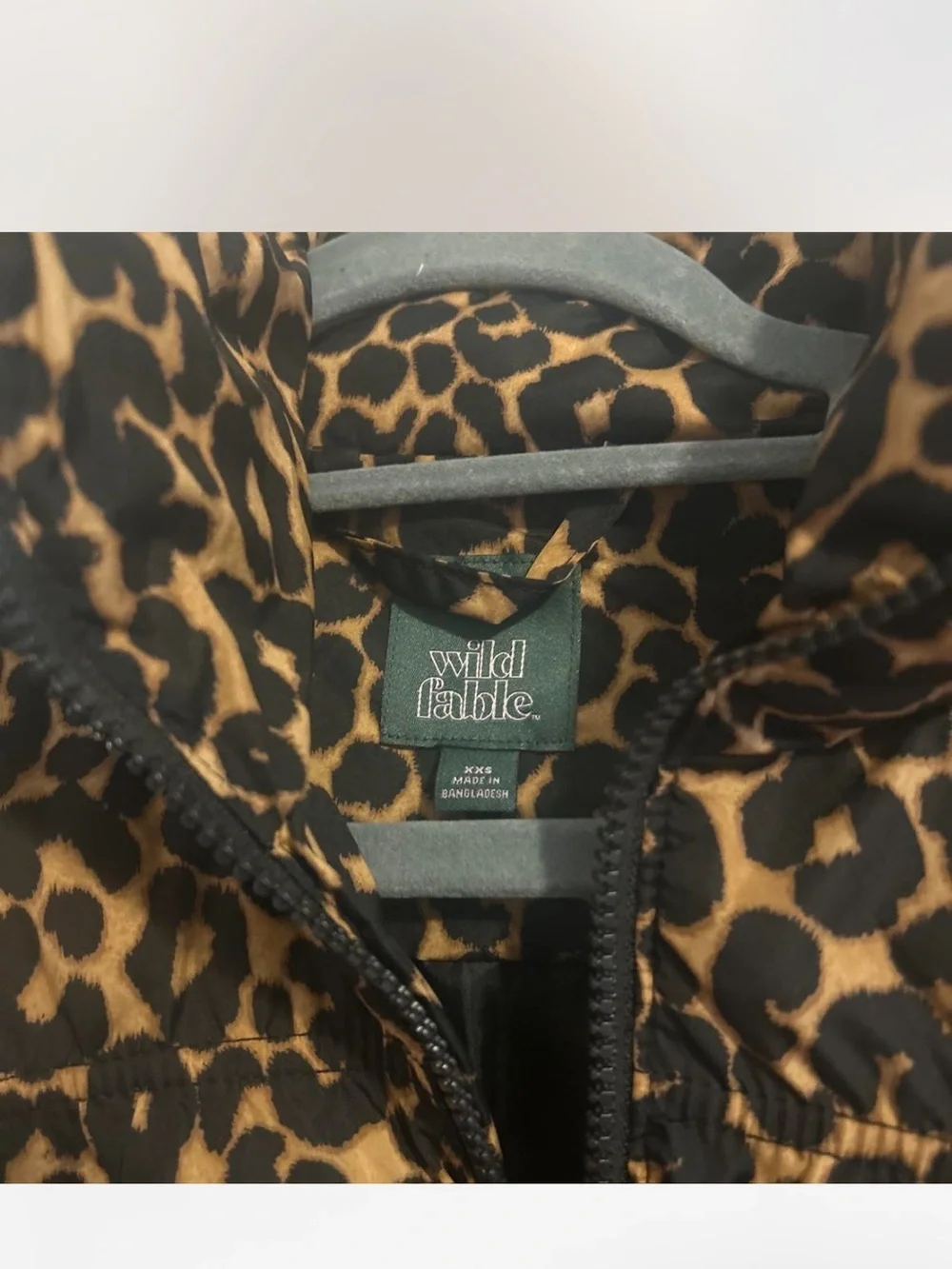 wild fable Leopard-Print Puffer Jacket - Brown & Black - Picture 2 of 2